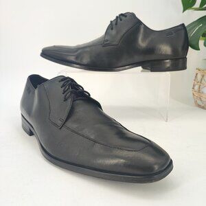 Hugo Boss Men's Vero Cuoio Black Leather Dress Shoes Oxfords Size 9.5